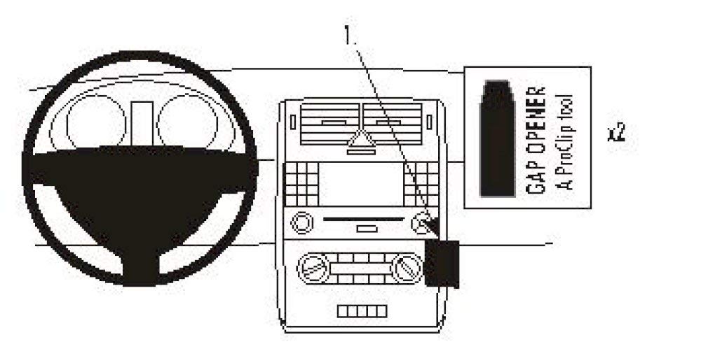 Brodit 853507 ProClip für Benz A-Class 05-09 schwarz