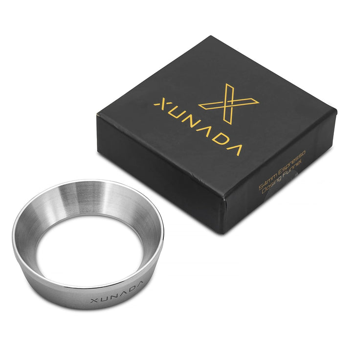 XUNADA Espresso-Dosiertrichter, 58 mm, Präzisions-Edelstahl-Kaffee-Dosierring, funktioniert mit 58 m