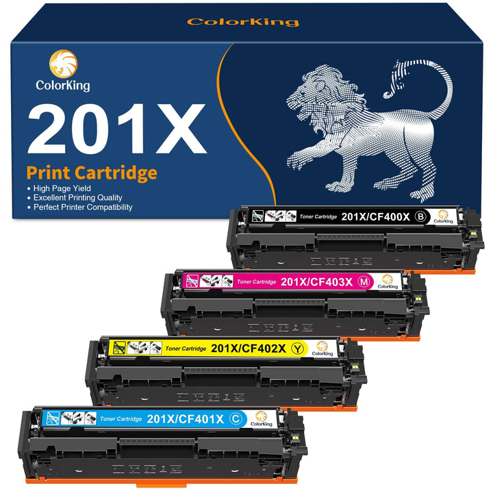 ColorKing 201X Kompatible für HP 201X 201A CF400X CF400A Multipack Toner für HP M277dw Toner Color L