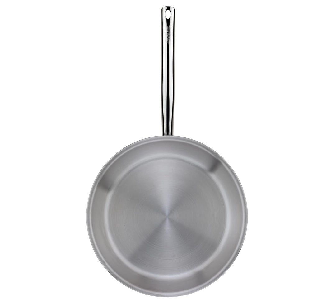 Spring 0414856032 Brigade Premium Bratpfanne, Edelstahl, silber, 5,5 x 35 x 58 cm 32 cm D, 32 cm D