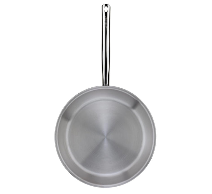 Spring 0414856032 Brigade Premium Bratpfanne, Edelstahl, silber, 5,5 x 35 x 58 cm 32 cm D, 32 cm D