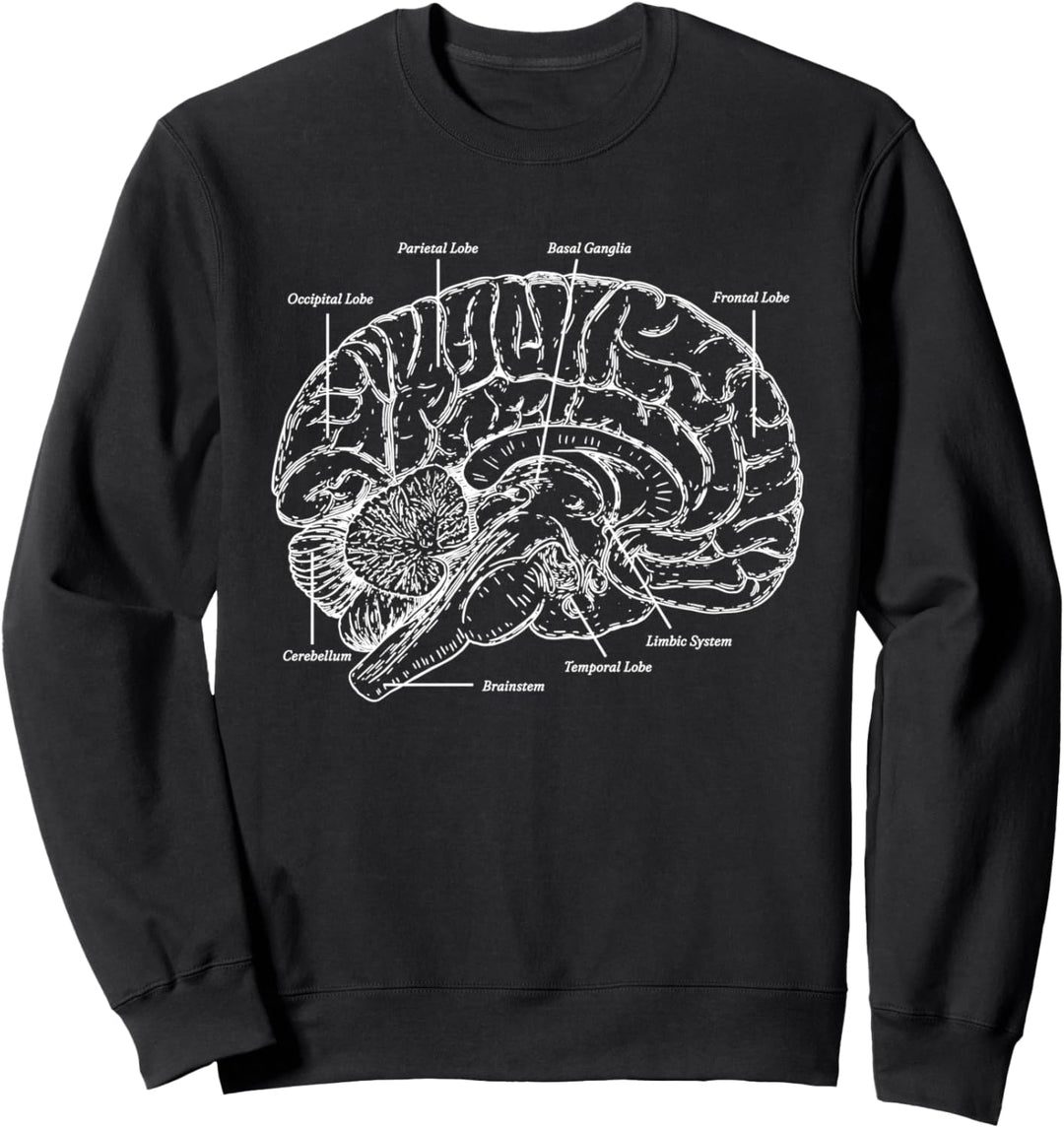Gehirn Neurologe Neurologie Hirnforschung Neurowissenschaft Sweatshirt