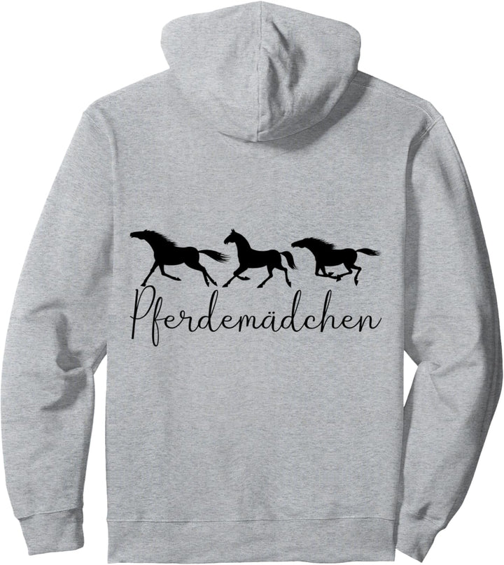 Poesie in Bewegung ist ein Mädchen mit Pferd Equestrian Pullover Hoodie
