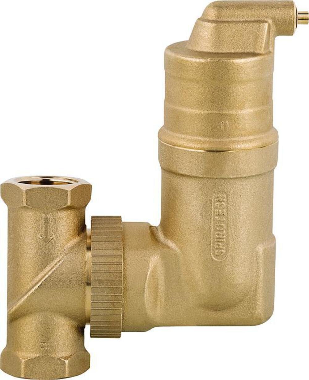 Spirovent Luftabscheider UA100W RV2 mit variablem Anschluss G 1