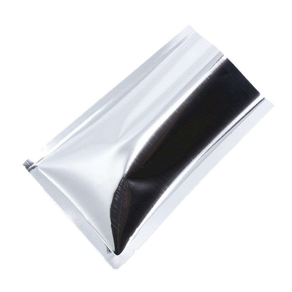 WACCOMT Pack 200 Stücke Farbig Mylar Folie Obere Öffnung Versiegelbare Beutel Vakuum Heisssiegelbeut
