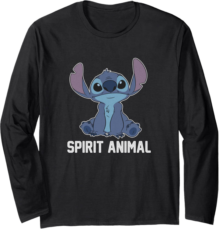 Disney Lilo &amp; Stitch Spirit Animal Sitting Langarmshirt