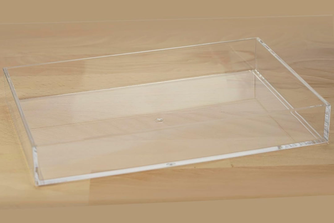 Fantasia Acryl Tablett Kunststoff Tablett Transparent zur Make Up Aufbewahrung von Kosmetik Pinsel u