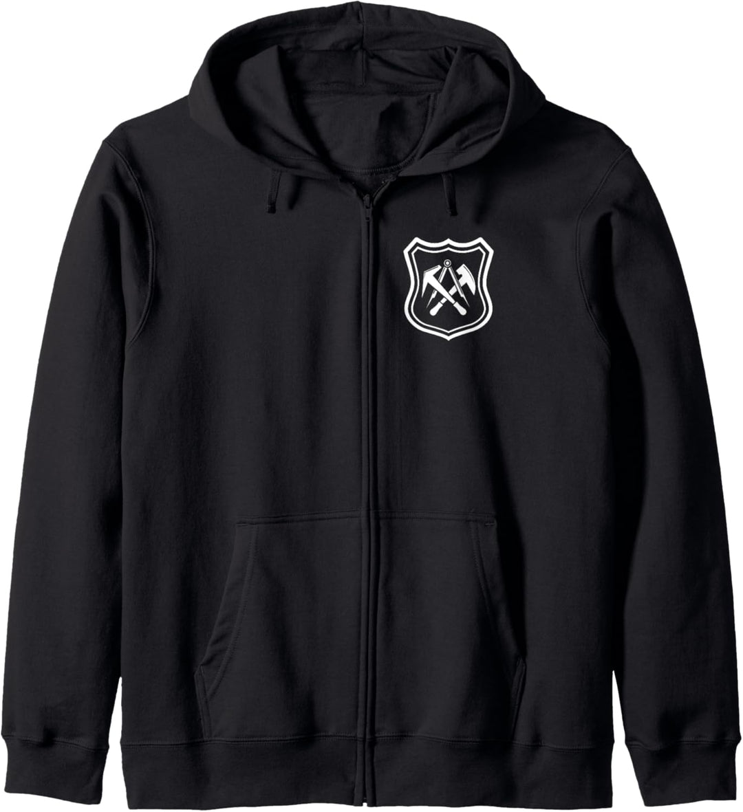 Traditionelles Dachdecker Zunftwappen auf coolem Emblem Kapuzenjacke