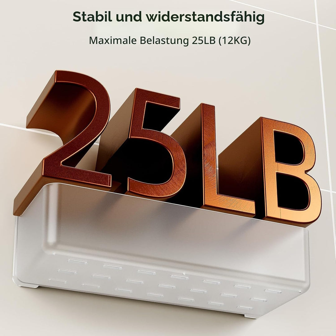 Orimade Duschablage ohne Bohren-Duschregal 5 Stück,Shampoo Halterung für Dusche Grosse Kapazität,Bad