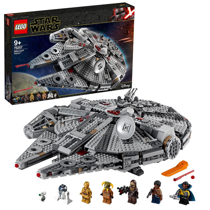 LEGO Star Wars Millennium Falcon Bauspielzeug für Kinder, Jungen & Mädchen, Modellraumschiff-Set mit