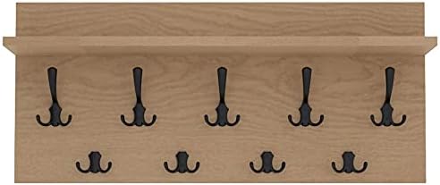 AKKE Mikon 40x80 | VERTI Garderobenpaneel Wandgarderobe Garderobe Wandpaneel Kleiderstange SCHWARZ |
