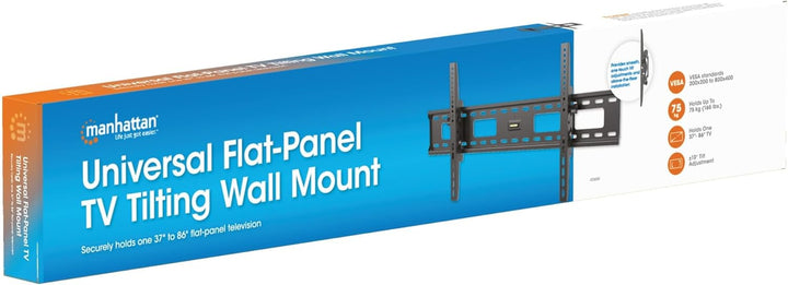 Manhattan 423830 Universal Wandhalterung für Flachbildschirme 37" bis 85" neigbar bis zu 75 kg schwa