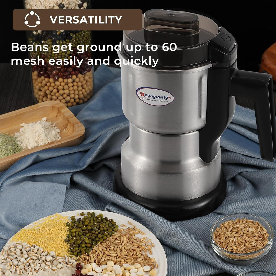 Moongiantgo Getreidemühle Elektrische Multifunktionale Ultrafeine Gewürzmühle & Kaffeemühle (250W 22