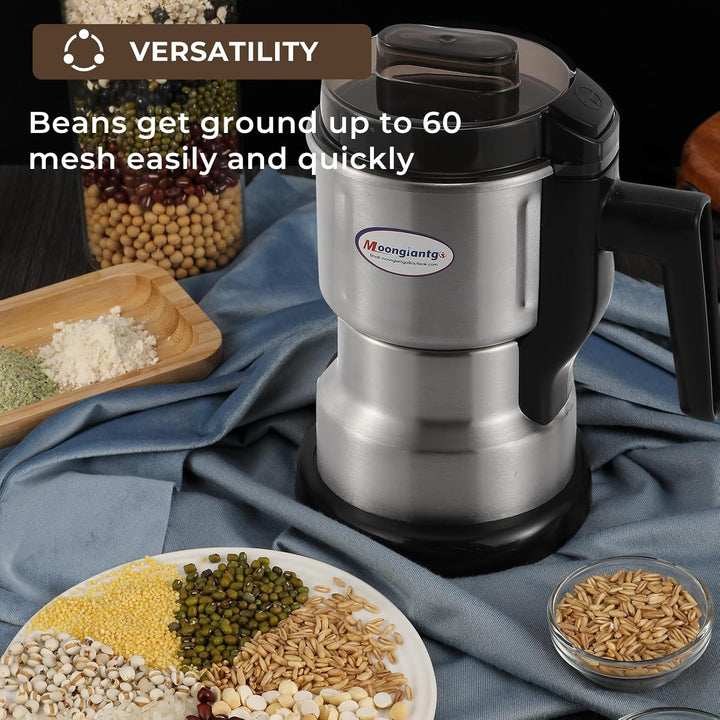 Moongiantgo Getreidemühle Elektrische Multifunktionale Ultrafeine Gewürzmühle & Kaffeemühle (250W 22