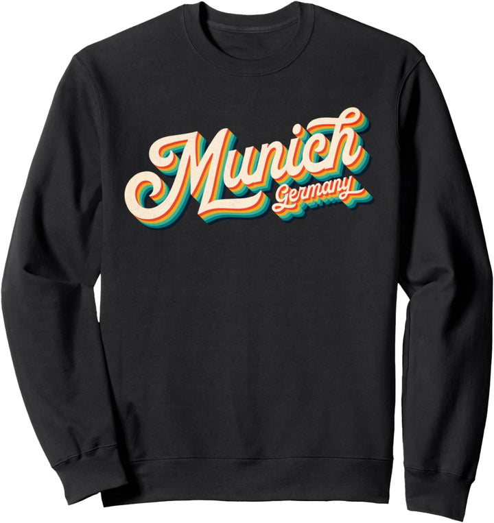 70s Vintage Retro Munich Germany Throwback Gift Sweatshirt