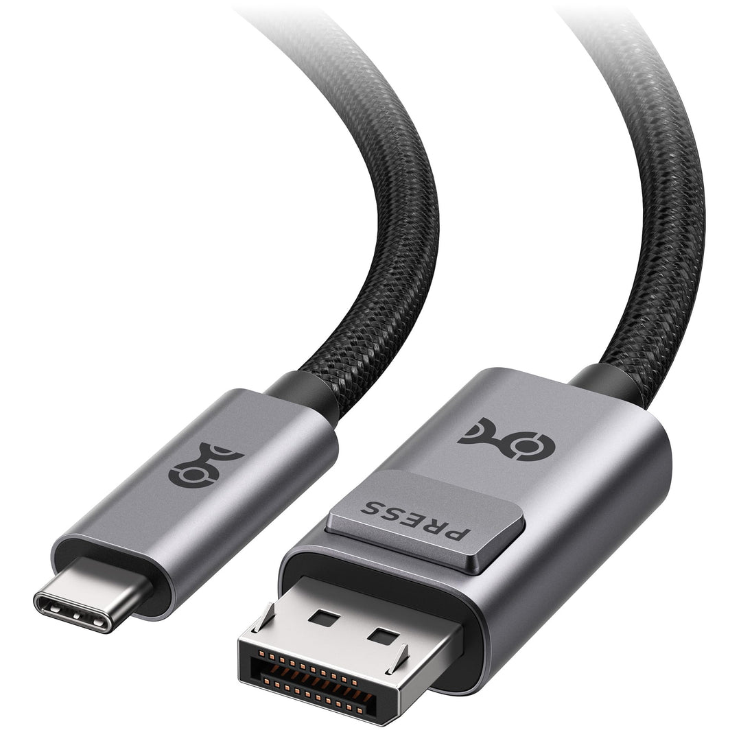 Cable Matters bidirektionales USB C auf DisplayPort 2.1 Kabel, DP40, 0,9m | 8K@120Hz, 4K@480Hz, UHBR