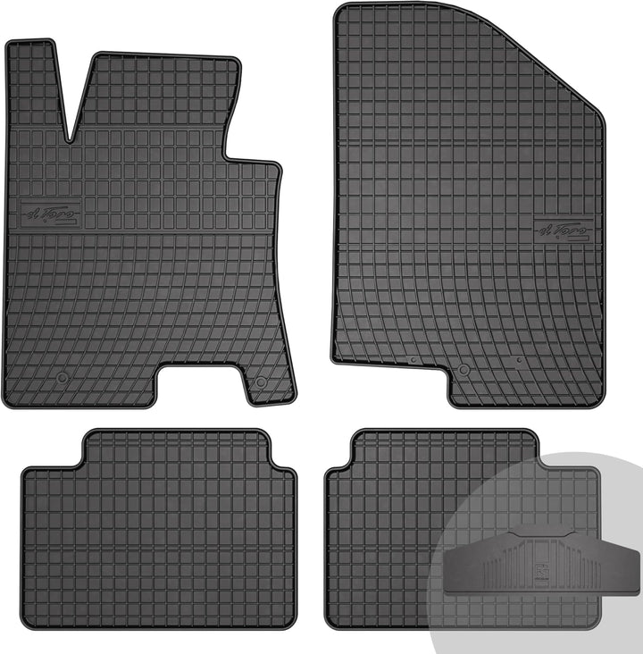 FROGUM EL Toro Gummimatten Ganzjähriges-Set von Autofussmatte Auto Fussmatten für Kia Ceed II 2012-2