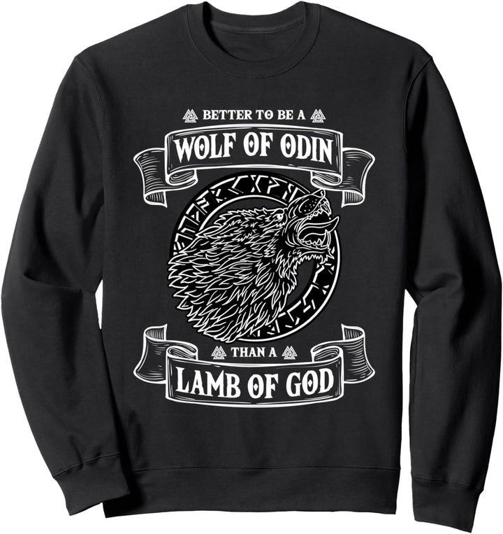 Wolf Odins - Nordische Mythologie & Wikinger Vegvisir Sweatshirt