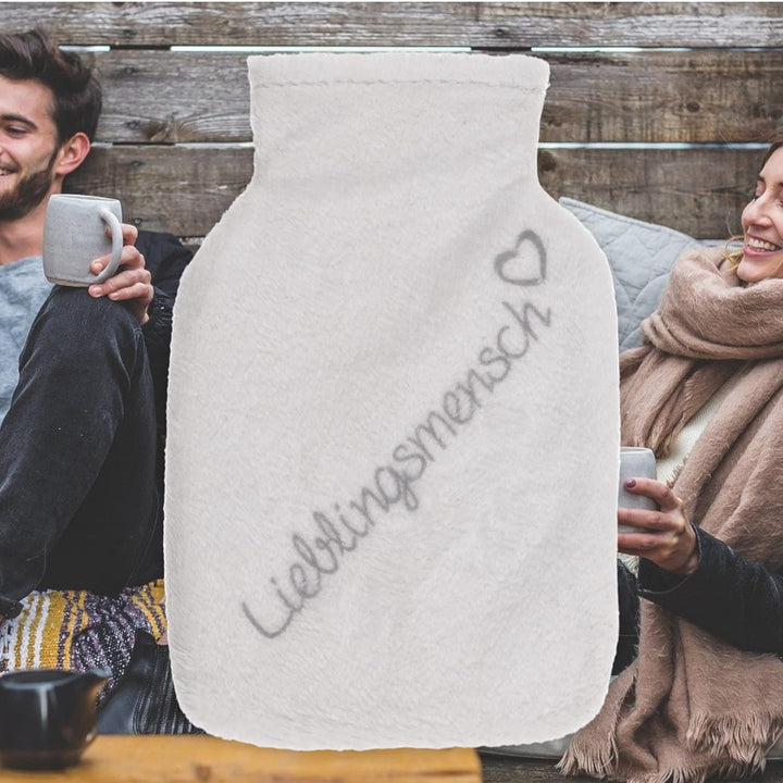 Set Handwärmer Taschenwärmer mit Strickhülle oder Fleeceüberzug, Fingerwärmer gegen kalte Hände im W
