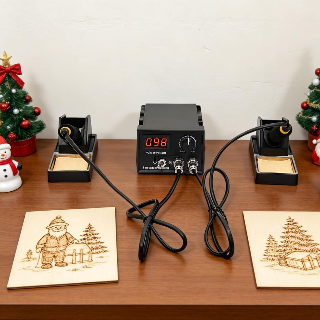 60W einstellbare Digital Pyrographiemaschine für Holz und Leder