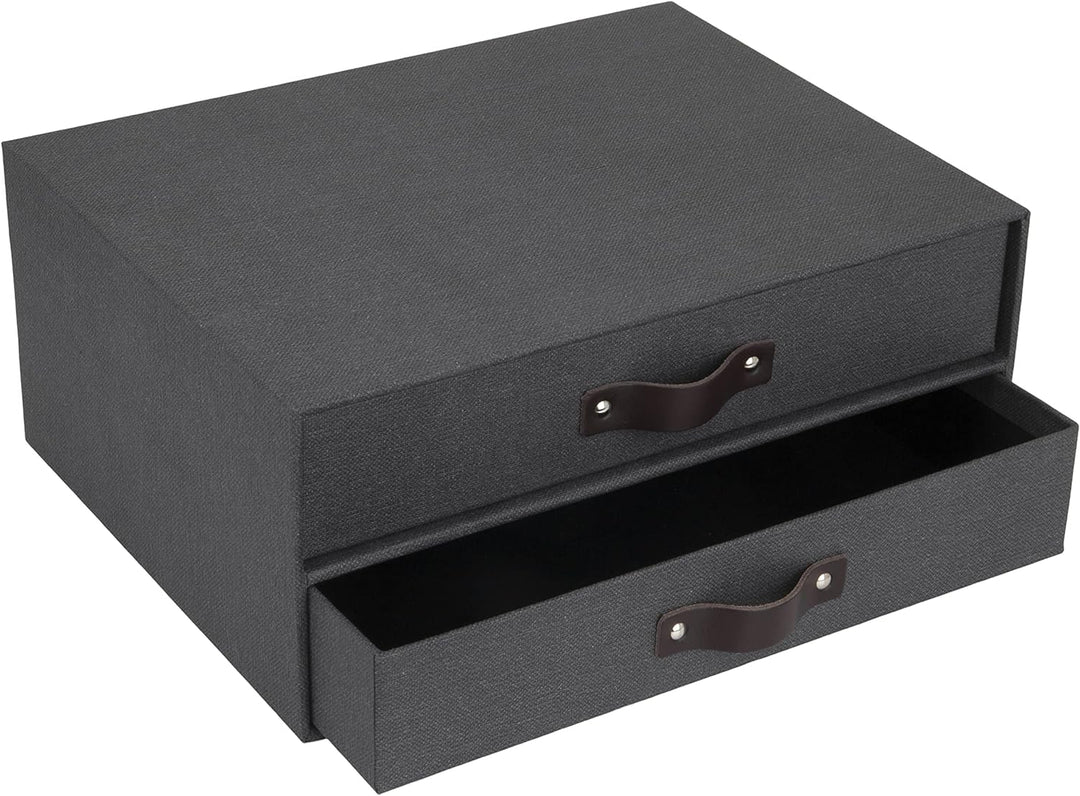 Bigso Box of Sweden Mini-Kommode für Dokumente und Büromaterial – Schreibtisch-Organizer mit 2 Schub