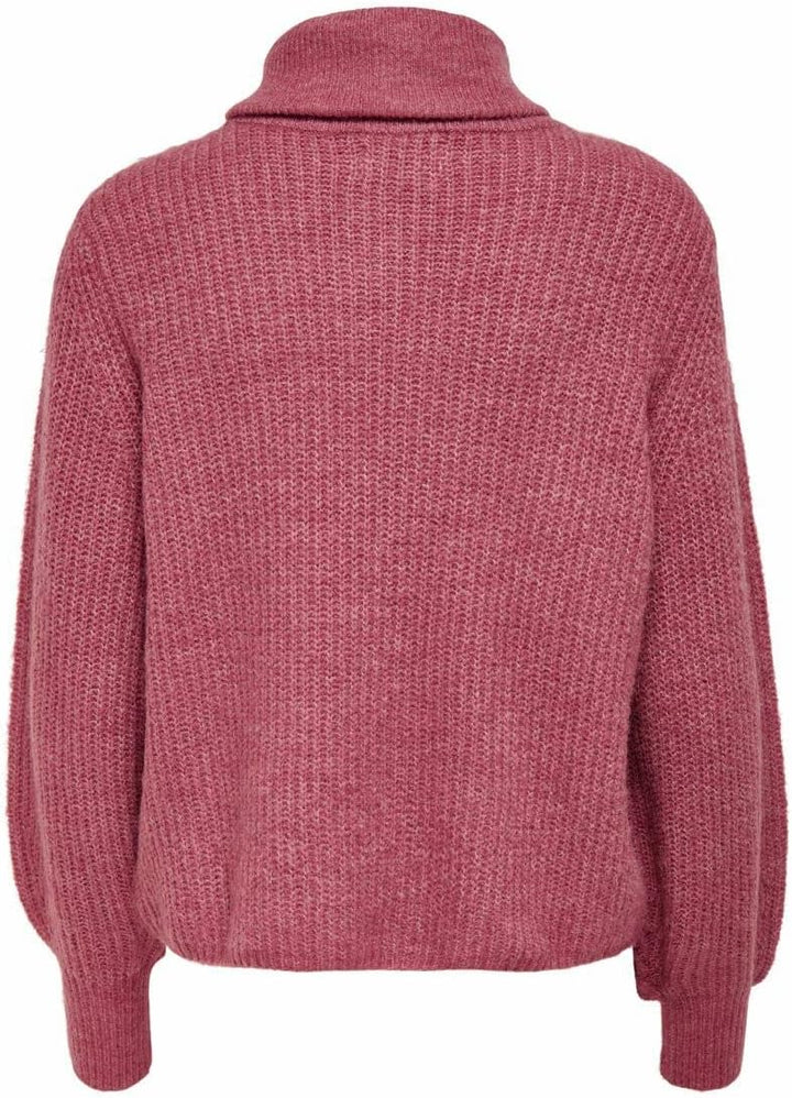 ONLY Damen Onlkarinna L/S Zip Ex KNT Pullover XS Mauvewood/Detail:w. Melange, XS Mauvewood/Detail:w.
