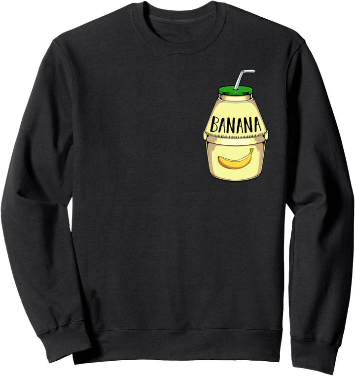 Bananen Milchshake Milch Getränk Saranghae Musik Gayo Kpop Sweatshirt