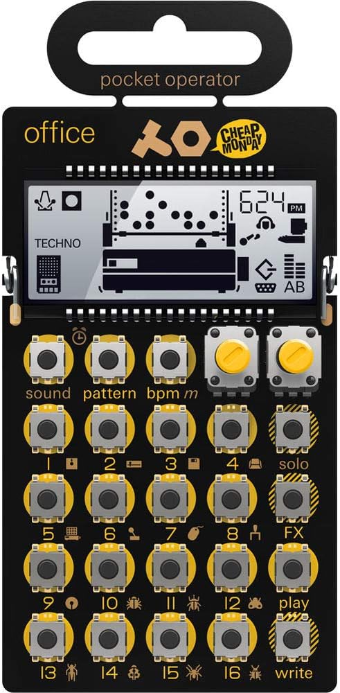 Teenage Engineering PO-24 office Noise Percussion Drumcomputer und Sequencer (Pocket Operator mit 16