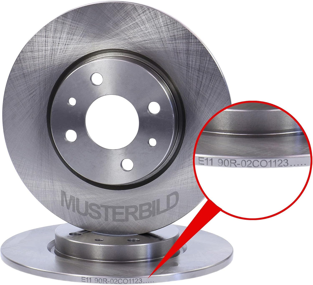 2x Bremsscheibe Hinterachse VOLL