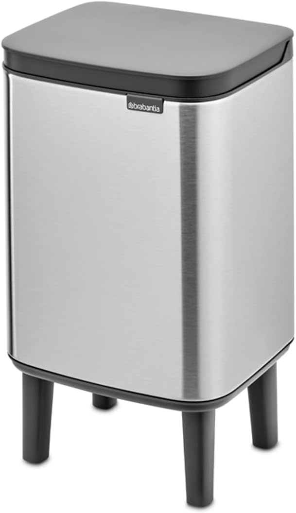 Brabantia - Mülleimer Bo Hi 4L mit Soft-Close-Deckel, herausnehmbarem Inneneimer und Transportgriff