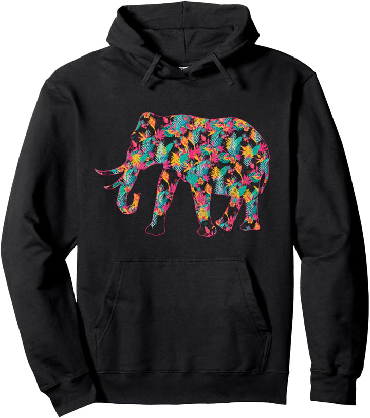 Vintage Elefant Pullover Hoodie
