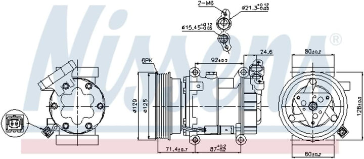 NISSENS 89332 Kompressor, Klimaanlage