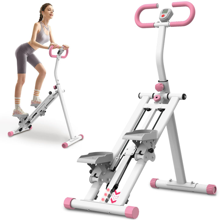 Stair Stepper mit einstellbarem Widerstand für Zuhause – Upgrade-Trainingsgerät mit LCD-Tracking und