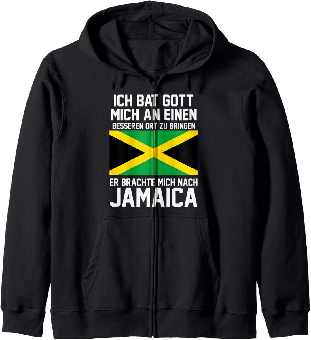Jamaica Jamaikanische Flagge Reise Urlaub Lustiges Kapuzenjacke