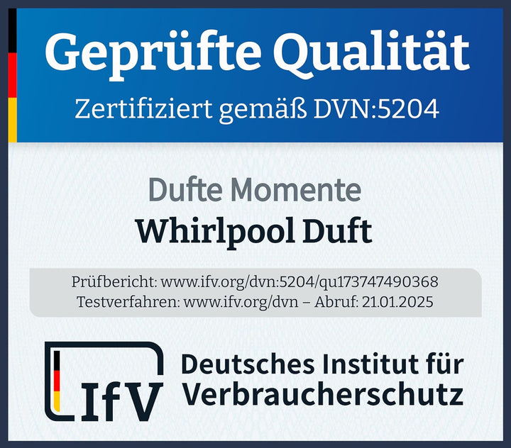 Whirlpoolduft 4 x 250ml in attraktiver Umverpackung - Kaminfeuer, Orange-Honig, Tannenbaum und Vanil
