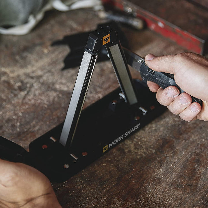 WORK SHARP™® Angle Set Profi Messerschärfer - Outdoor Messerschleifer mit 3 Körnungen - Universal Sc