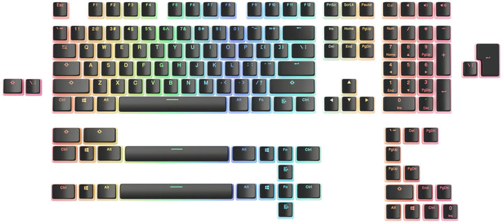 Glorious Gaming 145x Aura Keycaps V2 - PBT Pudding Keycaps, RGB-freundlich, PBT-Material für höhere