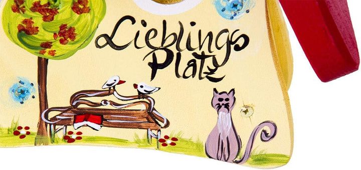 Niststübchen Lieblingsplatz, gelb hellgelb, hellgelb