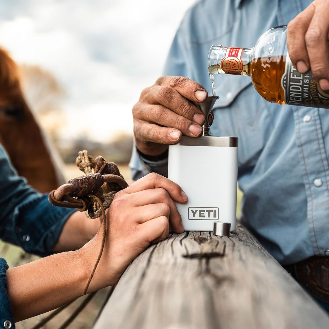 YETI Rambler Flachmann, Stainless Steel, 7 oz (207 ml), Stainless Steel