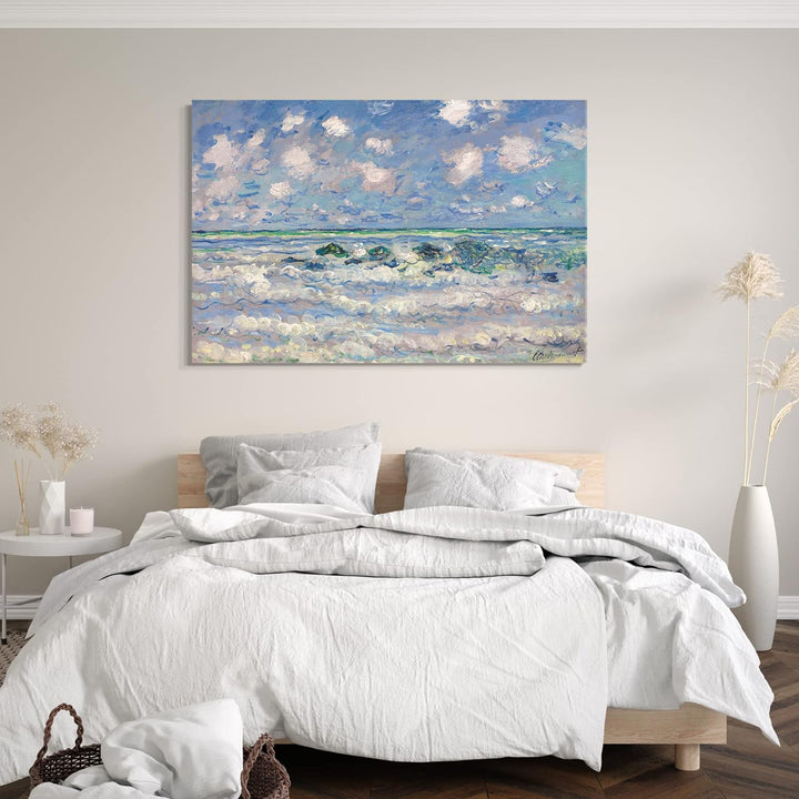 Printed Paintings Leinwand (80x60cm): Claude Monet - Die Welle 80x60 cm, 80x60 cm