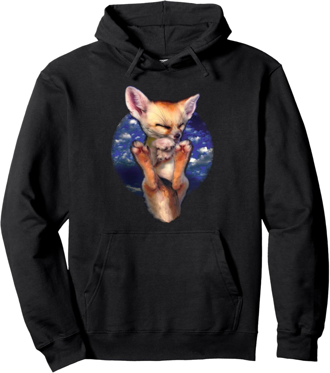 Fennec Fuchs Schlafen Pullover Hoodie