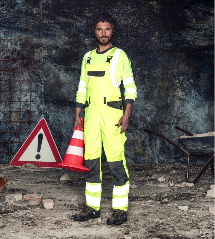 WÜRTH MODYF Warnschutz Langarmshirt Neon XS Gelb Anthrazit, XS Gelb Anthrazit