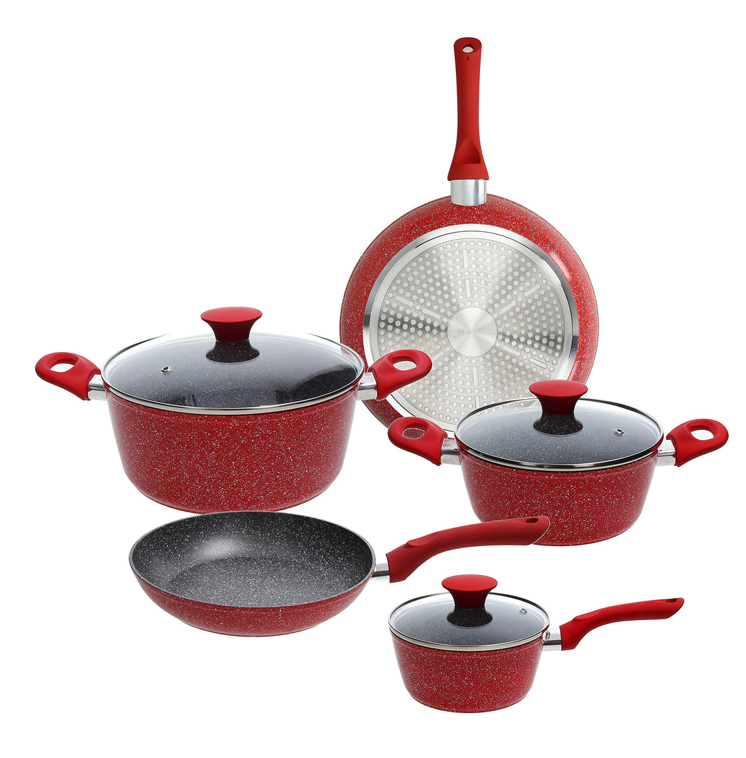 Tognana V979119REDS Set Stifte und Pfannen, Aluminium Klein Rot, Klein Rot