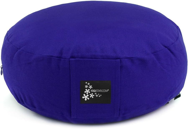 Yogistar Meditationskissen - rund (35 x 35 x 15 cm) Royal Blue, Royal Blue