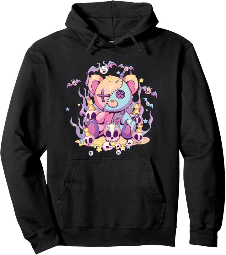 Pastell Goth Teddybär Voodoo Puppe Niedliche Ästhetik für Pullover Hoodie