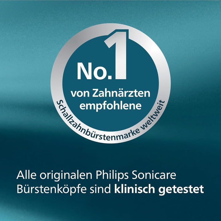 Philips Sonicare InterCare – Original-Ersatzbürstenköpfe für elektrische Zahnbürsten, Weiss, 8er-Pac