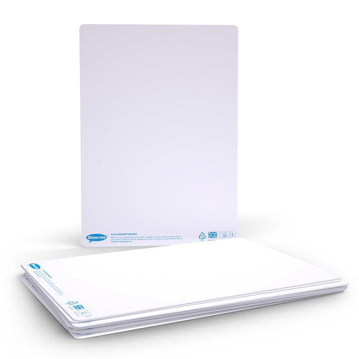 Trocken abwischbare Whiteboards A4, neutral, 10 Stück 10 Pack, 10 Pack