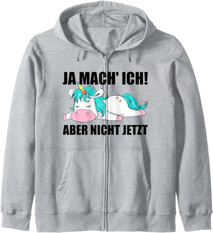 Lustiger Spruch Einhorn Mitarbeiterin Arbeitskollege Büro Kapuzenjacke