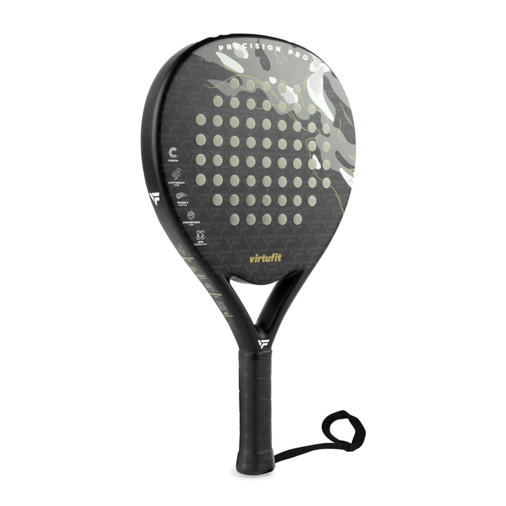 VirtuFit Hybrid Padelschläger Schwarz – Gold, Schwarz – Gold