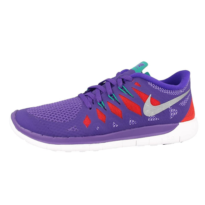 Nike Free 5.0 Mädchen Laufschuhe 36 EU Violett Silber Orange Grün Purple Venom Metallic Silver Orang